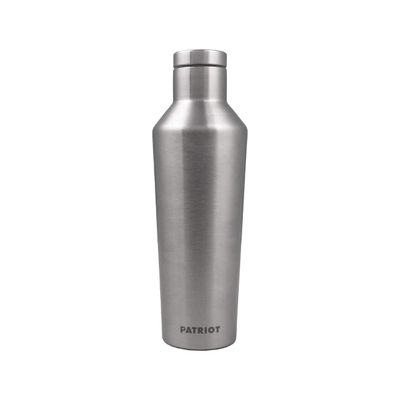 Patriot Coolers 20oz Insulated Stainless Steel Canteen Bottle - Perfect for Outdoors (Stainless Steel)