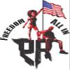 Our OuterArmour True and Brave Take Charge Freedom All in The Stage Timeless Retro PatriotRap Sticker view 1