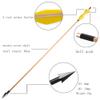 ZSHJGJR 6/12pcs Archery 31.5 Inch Traditional Wooden Arrows Turkey Feather Fletching Wooden Arrows Hunting Target Practice Arrows with Broadheads for Recurve Longbow (type2 Yellow, 12pcs) view 4