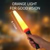 Brinyte BTW28 Orange Traffic Wand, 8" Safety Signal Baton Attachment for PT28 Flashlight, High Visibility Light Cone Fits 25-27mm Flashlight Head, for Traffic Control, Parking, Airport & Camping view 2