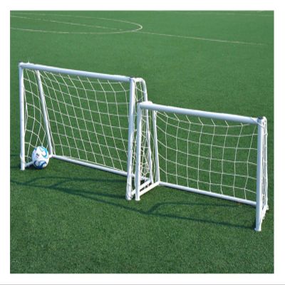 Soccer Goal, Outdoor Football Goal, Children's Garden Football Training, Metal Steel Pipe Pillars, Gray, 100x150cm