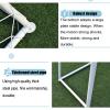 Soccer Goal, Outdoor Football Goal, Children's Garden Football Training, Metal Steel Pipe Pillars, Gray, 100x150cm view 4