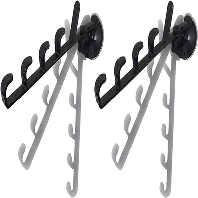 Adjustable Fishing Pole Rack & Holder - Vehicle & Boat Storage for Car, Truck, SUV & RV - Suction Cup Mounted - No Rods Included - 1 Pair