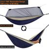1-2 Person Portable Outdoor Camping Hammock with Mosquito Net High Strength Parachute Fabric Hanging Bed Hunting Sleeping Swing for Yard Beach Backpacking Hiking Travel view 4