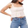 1.STATE Cropped Peplum Tank Soft Ecru XL view 3