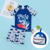 Baby Toddler Boys Two Pieces Swimsuit Set Swimwear Shark Bathing Suit Rash Guards with Hat UPF 50+ (3-6 Months) view 2