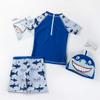 Baby Toddler Boys Two Pieces Swimsuit Set Swimwear Shark Bathing Suit Rash Guards with Hat UPF 50+ (3-6 Months) view 3