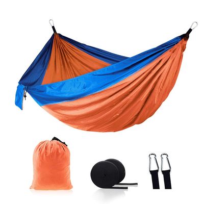 Camping Hammock - Travel Hammock with 2 Tree Straps, Double Hammock, Durable Nylon Parachute Portable Hammock for Outdoor Hiking Backpacking Yard
