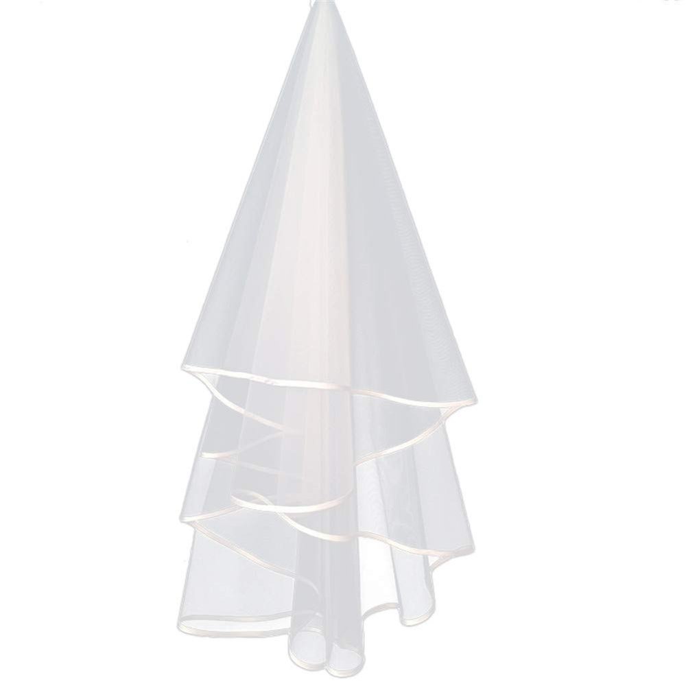 Drasawee Bride Wedding Veil with Comb Cathedral Wedding Veil Soft Tulle Halloween Hair Accessories for Brides White Comb With