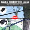Portable Hammock Camping Double & Single with 2 Tree Straps, Lightweight Nylon Travel Hammocks for 450Lbs Capacity, for Outdoor Backpacking Backyard Hiking view 4