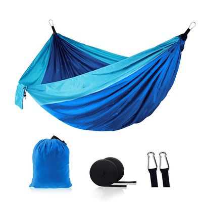 Camping Hammock - Travel Hammock with 2 Tree Straps, Double Hammock, Durable Nylon Parachute Portable Hammock for Outdoor Hiking Backpacking Yard