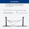 Camping Hammock - Travel Hammock with 2 Tree Straps, Double Hammock, Durable Nylon Parachute Portable Hammock for Outdoor Hiking Backpacking Yard view 4