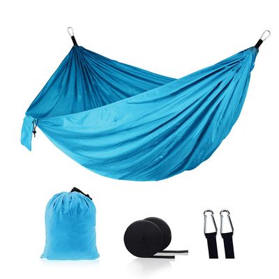 Camping Hammock - Travel Hammock with 2 Tree Straps, Double Hammock, Durable Nylon Parachute Portable Hammock for Outdoor Hiking Backpacking Yard