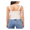 1.STATE Womens Cropped Sleeveless Peplum Top Ivory L view 2