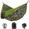 Camping Hammock Double & Single Portable Hammocks with 2 Tree Straps, Lightweight Nylon Parachute Hammocks Swing for Backpacking Travel Beach Backyard Hiking view 1