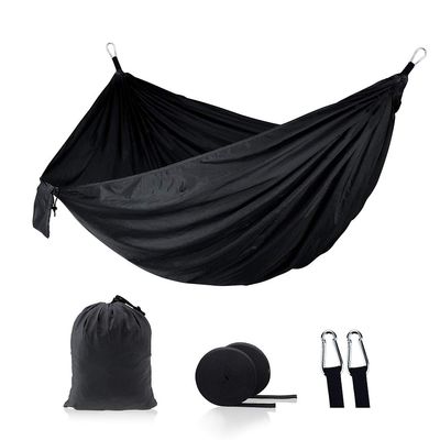Camping Hammock - Travel Hammock with 2 Tree Straps, Double Hammock, Durable Nylon Parachute Portable Hammock for Outdoor Hiking Backpacking Yard