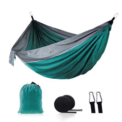 Camping Hammock - Travel Hammock with 2 Tree Straps, Double Hammock, Durable Nylon Parachute Portable Hammock for Outdoor Hiking Backpacking Yard