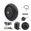 36V 350W 200x50 Brushless Hub Motor Wheel Kit For Two Wheel Kickscooter Thumb Throttle With LCD Display 8 Inch Drum Brake Wheel (36V 350W kit cable 120) view 1