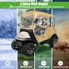 10L0L Golf Cart Deluxe Driving Enclosure for 2 Passenger Club Car Precedent/Tempo,600D Heavy Duty Oxford Cloth Waterproof Windproof and UV Block Rain Cover (Khaki Colour) view 4