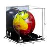 Better Display Cases Acrylic Bowling Ball Display Case with Mirror Case, White Risers and Black Base (B33/A028) view 2