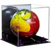 Better Display Cases Acrylic Bowling Ball Display Case with Mirror Case, Purple Risers and Black Base (B33/A028) view 1