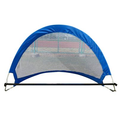 Soccer Goals Hua Mini Portable Pop-up Football Goal, Children's Garden Indoor and Outdoor Soccer Training, with Storage Bag, 2 Sizes (Color : Blue, Size : 90x150cm)