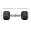 Philosophy Gym Rubber Coated Hex Dumbbell Hand Weights, 12 lb Pair view 3