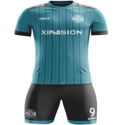ORKY Custom Soccer Jersey with Short Men Youth Kids Football Uniform Full Kit(Green 5XL)