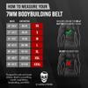 Gymreapers Weight Lifting Belt - 7MM Heavy Duty Pro Leather Belt with Adjustable Buckle - Stabilizing Lower Back Support 4 Inches Wide for Weightlifting, Bodybuilding, Cross Training (Black, X-Small) view 2
