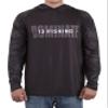 13 Fishing Men's Regular Noire Performance Long Sleeve Hooded Shirt, Black, Large view 1