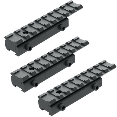 Sniper DV11 3/8" to 7/8" Dovetail to Picatinny Adapter Mount, Low Profile Dovetail to Picatinny Rail Adapter 11mm to 20mm Picatinny Rail Riser Mount (3PCS)