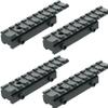 Sniper 3/8" to 7/8" Dovetail to Picatinny Adapter Mount, Low Profile Dovetail to Picatinny Rail Adapter 11mm to 20mm Picatinny Rail Riser Mount (4PCS) view 1