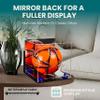 Better Display Cases Acrylic Display Case for Collectibles, Full Size Soccer Ball Display Case,Navy Blue Risers & Clear Base,WM, Handcrafted Showcase Box.DIM;9.75" L x 9.75" W x 9.75" H.(B02/A027) view 2
