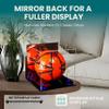 Better Display Cases Acrylic Display Case for Collectibles, Full Size Soccer Ball Display Case,Navy Blue Risers & Black Base,WM, Handcrafted Showcase Box.DIM;9.75" L x 9.75" W x 9.75" H. (B02/A027) view 2