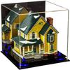 Better Display Cases Acrylic Versatile Display Case Display Case - Medium Square Box with Mirror Case, Dark Blue Risers and Black Base 9.75" x 9.75" x 9.75" (V02/A027) view 1