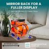 Better Display Cases Acrylic Display Case for Collectibles, Full Size Soccer Ball Display Case,Navy Blue Risers & Clear Base, Handcrafted Showcase Box.DIM;9.75" L x 9.75" W x 9.75" H. (B02/A027) view 2