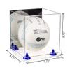 Better Display Cases Acrylic Volleyball Display Case with Mirror Case, Navy Blue Risers and Clear Base (B02/A027) view 2