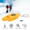 5Pcs Whistles, Crisp Sound Whistle with Thermometer, 4 in 1 Traveling Essential Tools for Camping, Hiking, Mountain Climbing, Outdoor Activity view 3