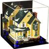 Better Display Cases Acrylic Versatile Display Case Display Case - Medium Square Box with Mirror Case, Dark Blue Risers, Wall Mount and Black Base 9.75" x 9.75" x 9.75" (V02/A027) view 1