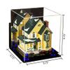 Better Display Cases Acrylic Versatile Display Case Display Case - Medium Square Box with Mirror Case, Dark Blue Risers, Wall Mount and Black Base 9.75" x 9.75" x 9.75" (V02/A027) view 2