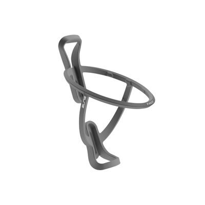 Elite T-Race Bottle Cage | Soft Touch Grey | Lightweight Side-Entry Cycling Water Bottle Holder