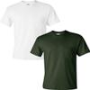 Gildan Men's Ultra Cotton Adult T-Shirt with Pocket, 2-Pack LRG-White/Forest view 1