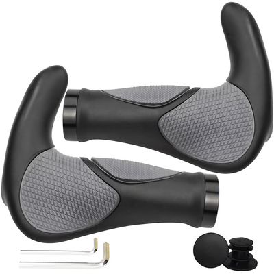Bike Handlebar Grips, Soft Gel Inserts Shock Resistance Ergonomics Comfort Design,for MTB Bicycle Mountain Bike Grip