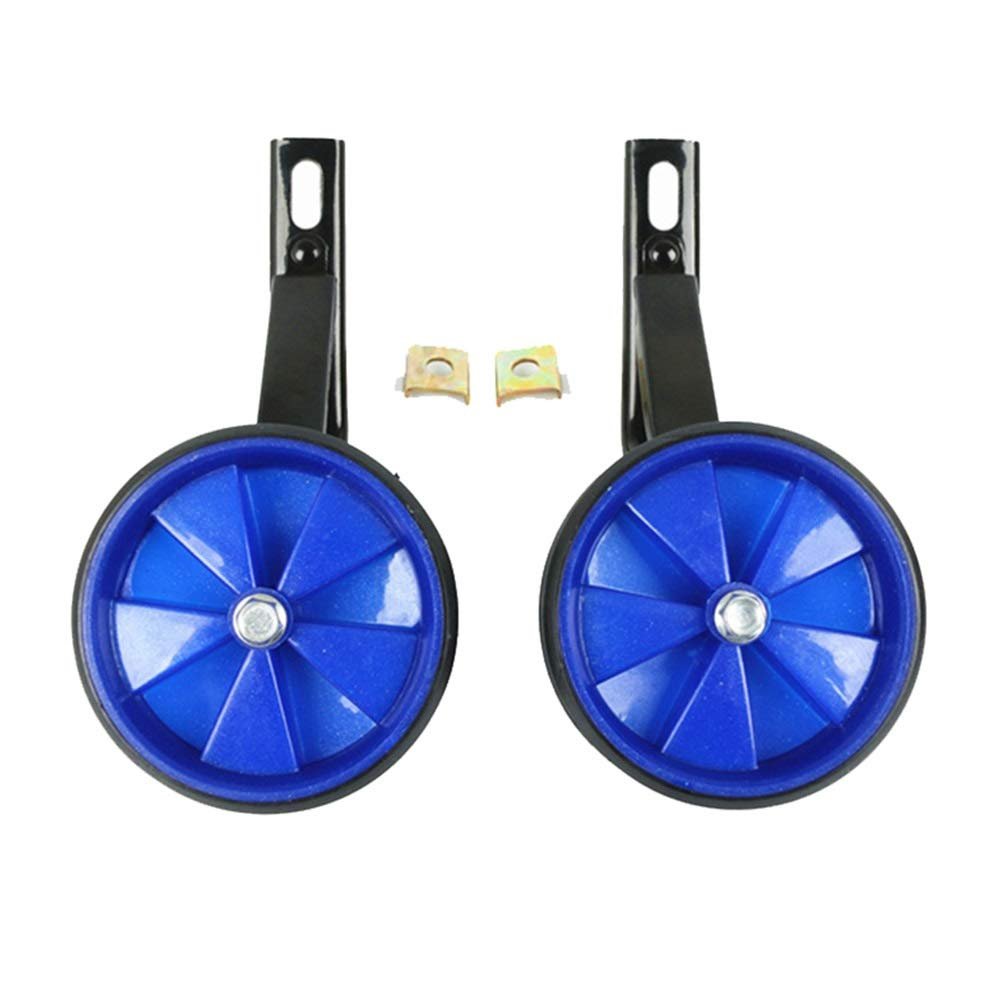 FUFU Children's Bicycle Training Wheel PU Stabilizer, Can Ensure Riding Balance, Suitable for 12-20 Inch Bicycle (Color : Blue, Size : 14in)