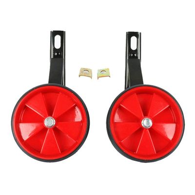 FUFU Children's Bicycle Training Wheel PU Stabilizer, Can Ensure Riding Balance, Suitable for 12-20 Inch Bicycle (Color : Red, Size : 14in)