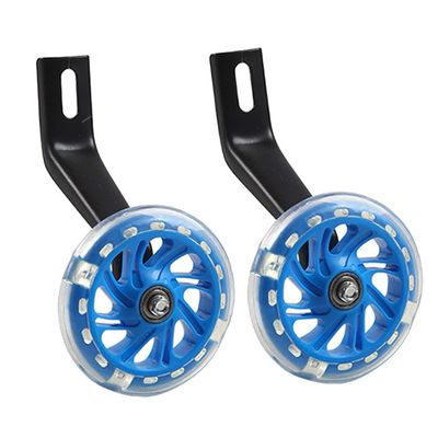 FUFU Support Wheel Children's Bicycle, Stabilizer Training Wheel, Adjustable Wheel Stabilizer,Suitable for 12-20 Inch Children's Bicycle (Color : Blue, Size : 12in)