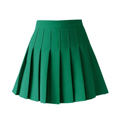 TONCHENGSD Women's High Waist Pleated Mini Skirt Skater Tennis Skirt (Dark Green, XXL)