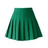 TONCHENGSD Women's High Waist Pleated Mini Skirt Skater Tennis Skirt (Dark Green, XXL) view 1