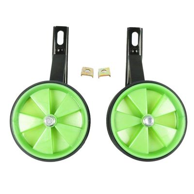 FUFU Children's Bicycle Training Wheel PU Stabilizer, Can Ensure Riding Balance, Suitable for 12-20 Inch Bicycle (Color : Green, Size : 20in)