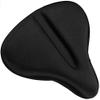 Bike Seat Cover, Comfortable Padded Bicycle Saddle Cushion with Waterproof/Dust Resistant Cover, Great for exercise stationary bikes and outdoor BikingBlack view 1